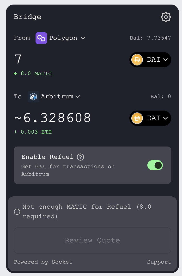 Plugin with Refuel